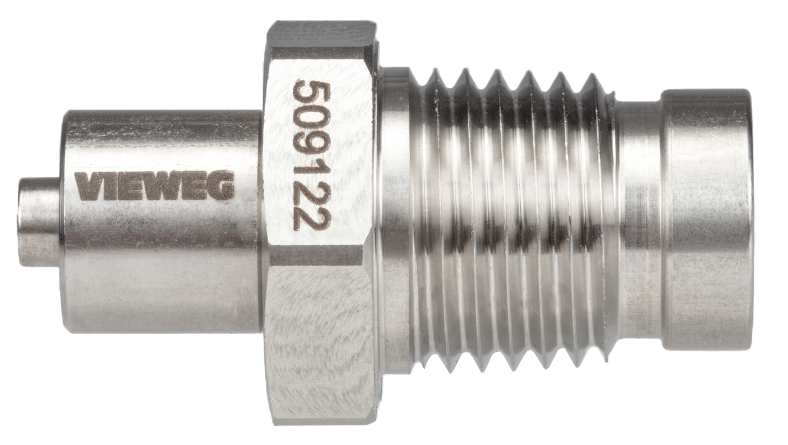 Luer-Lock (male) with NPT-1/4 thread, stainless steel