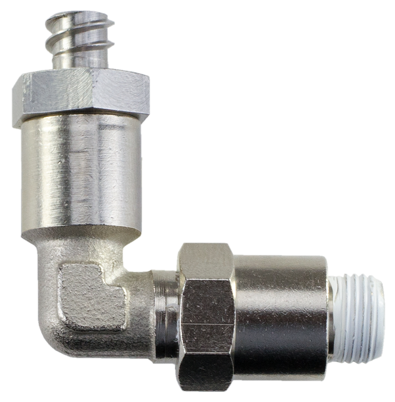 Fitting for cartridge with Luer-Lock on valve
