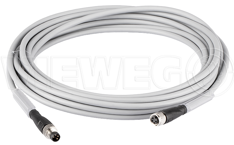 Sensor extension cable M8 4-pin 5m gr